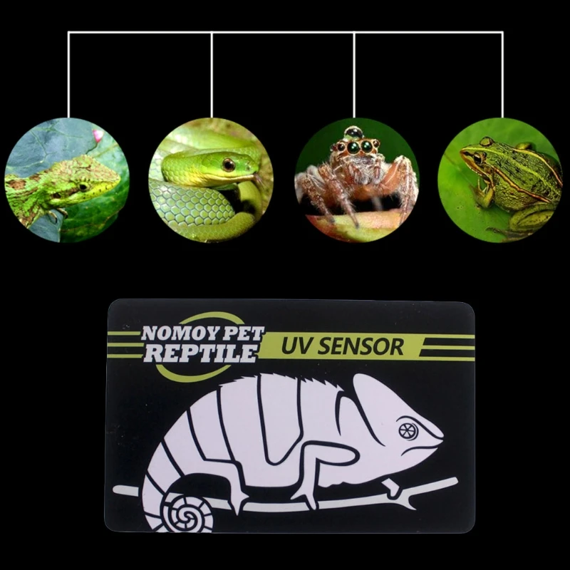 

Reptile UVB Light Lamp Bulb Test Card UV Tests Paper Reptiles Terrarium Lamp Life Effective Tester Meter