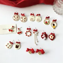 

S925 Silver Needle Women's Earring Cute Wind Small Animal Series Sweet Fashion Personality Small Girly Ear Studs Student Jewelry