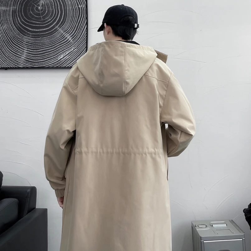 Black Trench Coats Men | Casual Jacket Mens | Korean Fashion
