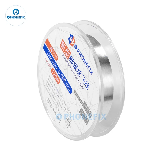 سلك جمبر فضة دقيق SUNSHINE SS-007E (سمك 0.007mm) – لإصلاح مسارات البصمة والفلاتات المقطوعة 5