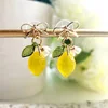 Creative Cute Lemon Drop Earrings 2025 New Fresh Lemon Earrings Holiday Gift For Girls For Summer Vacation 5