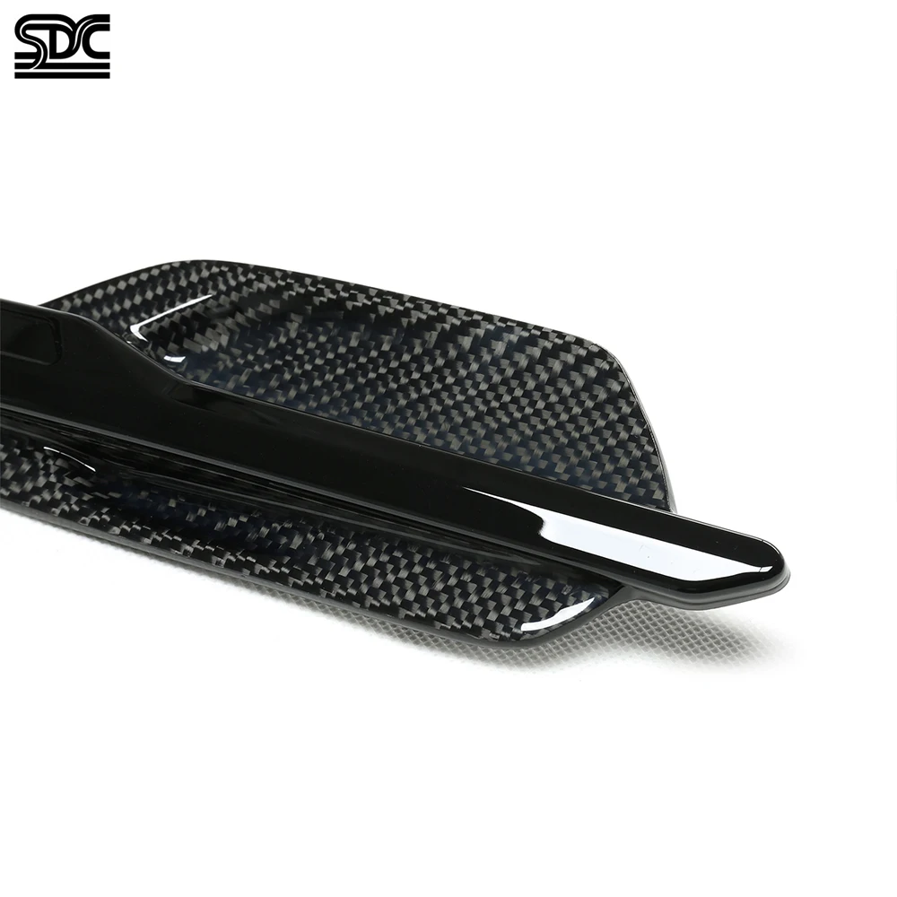 BMW M2 2016-2020 F87 Competition 리얼 카본 파이버 앞쪽 펜더 트림 프레임 커버 2개 세트 교체품