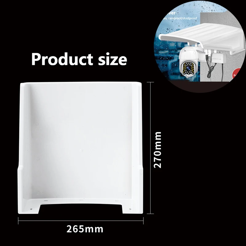 Protective Cover ABS Shield Wall Waterproof Rainproof IP Dome Camera Cover Outdoor Sunshade Monitor Camera Protection Case