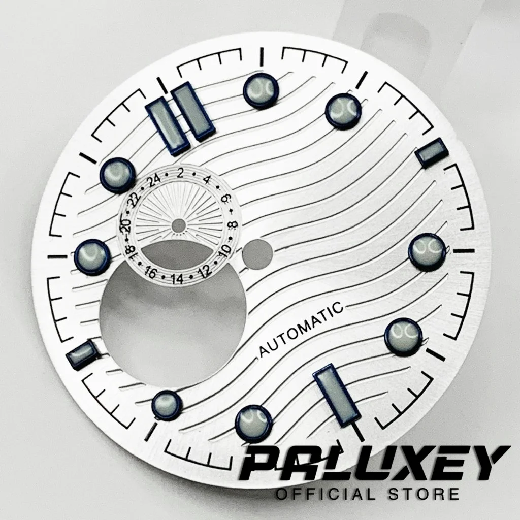 Nh39 31mm Watch Dial Green Luminous Watch Faces for NH39 Movement Replacement Parts