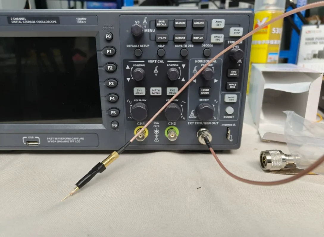 Spectrum analyzer probe, spectrum analyzer probe, spectrum analyzer connect, tes