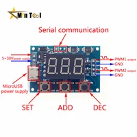 5V DC 12V 24V1Hz-150Khz Signal Generator Module Adjustable PWM Pulse Frequency Generator Duty Cycle TTL LCD for Electrical Tool 1