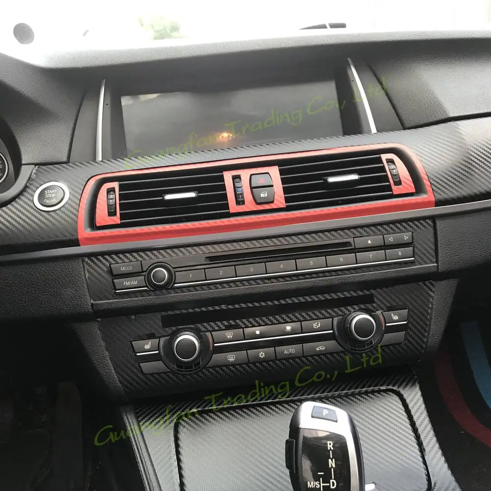 

Автомобильный Стайлинг, новинка, 3D/5D, углеродное волокно, Автомобильный интерьер, центральная консоль, изменение цвета, литьевая наклейка, наклейки для BMW 5 серии F10 2011-18