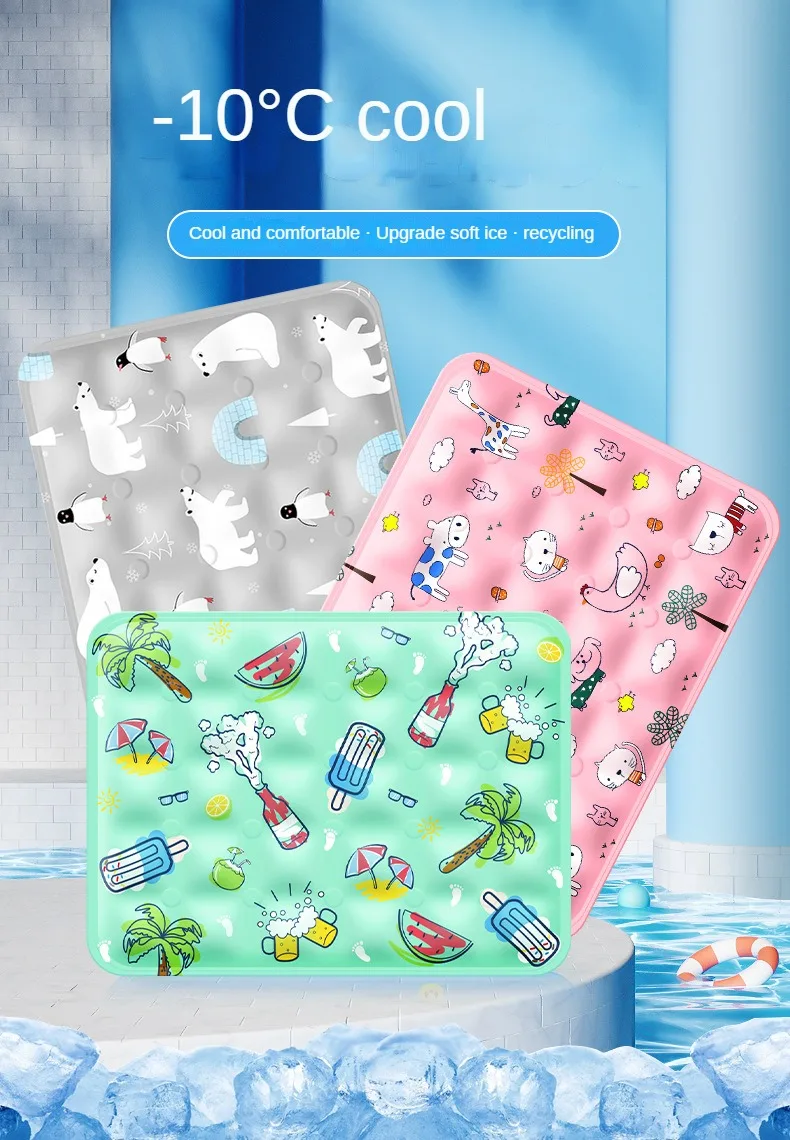 Ice Cooling Mat For Dogs And Cats Washable Pet Summer Blanket_voghion.com
