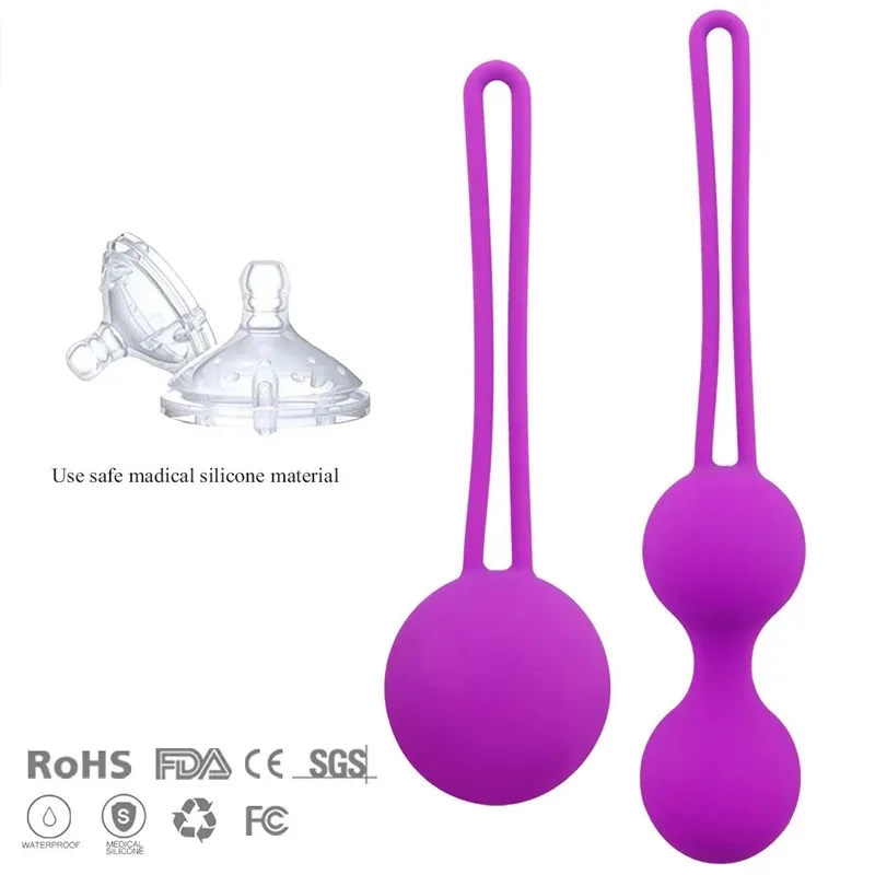 Silicone Anal Toys Vagina Ball kegel balls for Women Sex Toys Vibrating balls Vagina Tighten Trainer Female vaginal dildo Chinese Kegel Ball