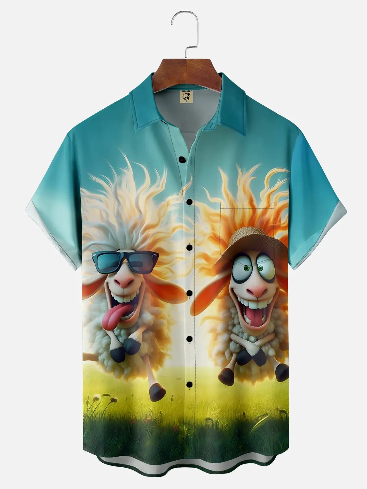 thumbnail image 1 of Camiseta divertida con estampado 3D de animales de dibujos animados para hombre, camisetas de manga corta de secado rápido, ropa informal para hombre, camisa de moda urbana de verano, 1 of 5