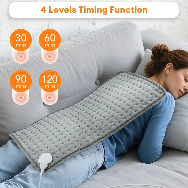 NEWElectric Heating Blanket Thermal Pads Warmer 9 Levels Heated Mat Soft&Safe Winter Body Back Leg Warmer Pads Home Use  60*30cm