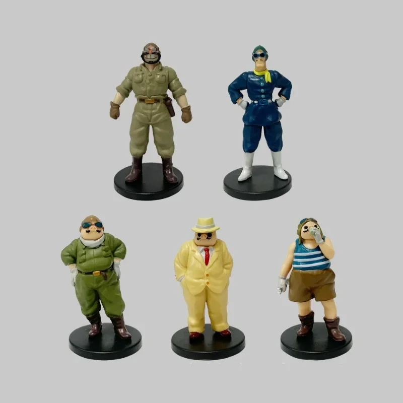 

Crimson Pig Action Figures Miyazaki Hayao anime the same Poruk pilot desktop ornaments dolls toys