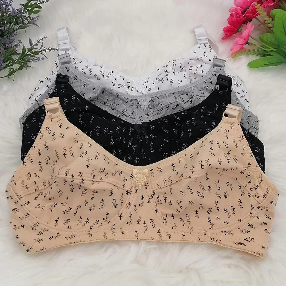 Sexy Lingerie Bra Women's Bra Minimizer Push Up 3/4 cup Wireless soft Bosom cotton Bra plus Size 36 38 40 42 44 46 B C C32 5