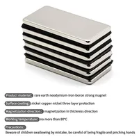 แม่เหล็กนีโอไดเมียมขนาด 40x20x3 มม. แรงสูงพิเศษ N35 NdfeB แม่เหล็กถาวร แม่เหล็กทรงบล็อก แม่เหล็กทรงพลัง แม่เหล็กติดตู้เย็น 3