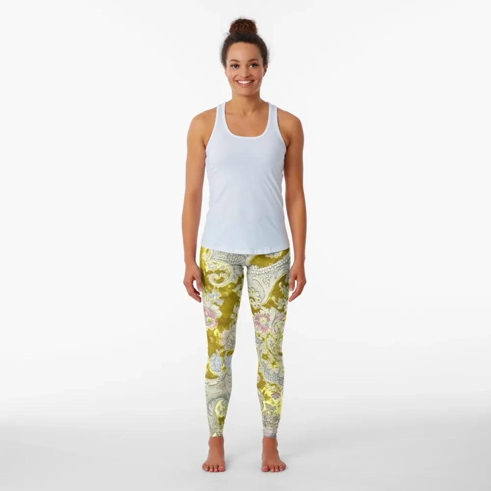 Italian Damask Leggings sportswear for gym Women sports Womens Leggings