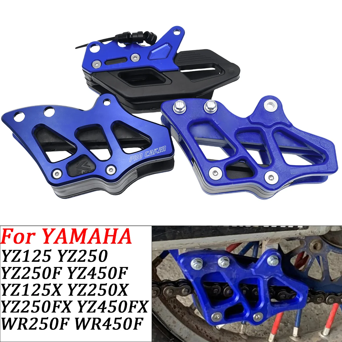 Motorrad Kette Slider Guide Schwinge Roller Kettenführung Kettenrad Schutz Für Yamaha YZ 125 250 250F 450F 250X WR 250F 450F Teile