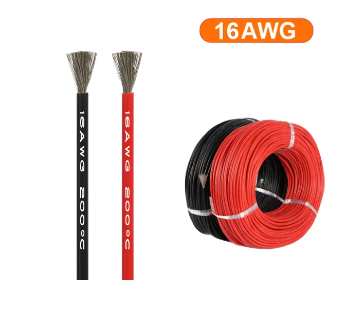 

16AWG Red Black Super Flexible Tinned Copper Electric Silicone Wire Cable