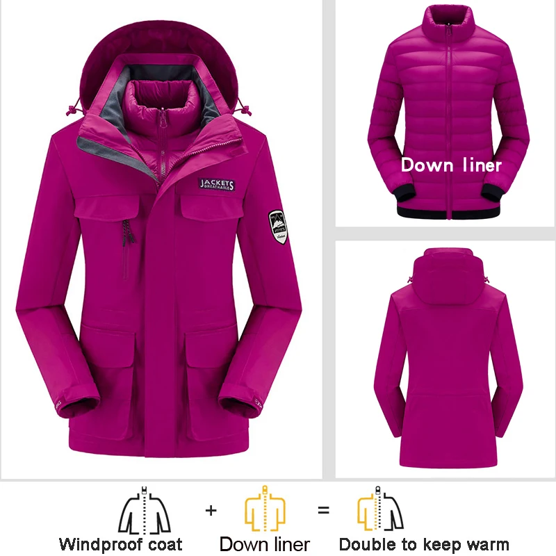 Ski Suit Women Winter Skiing Snowboarding Clothes Thick Warm Waterproof Ski Down Jackets Outdoor Snow Jacket For Women Brand winter jacket,ski jacket