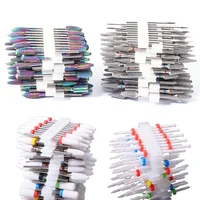 10pc/Set Carbide Tungsten Nail Drill Bits Ceramic Manicure Drill for Milling Cutter Nail Files Gel Polish Remove Accessories 1