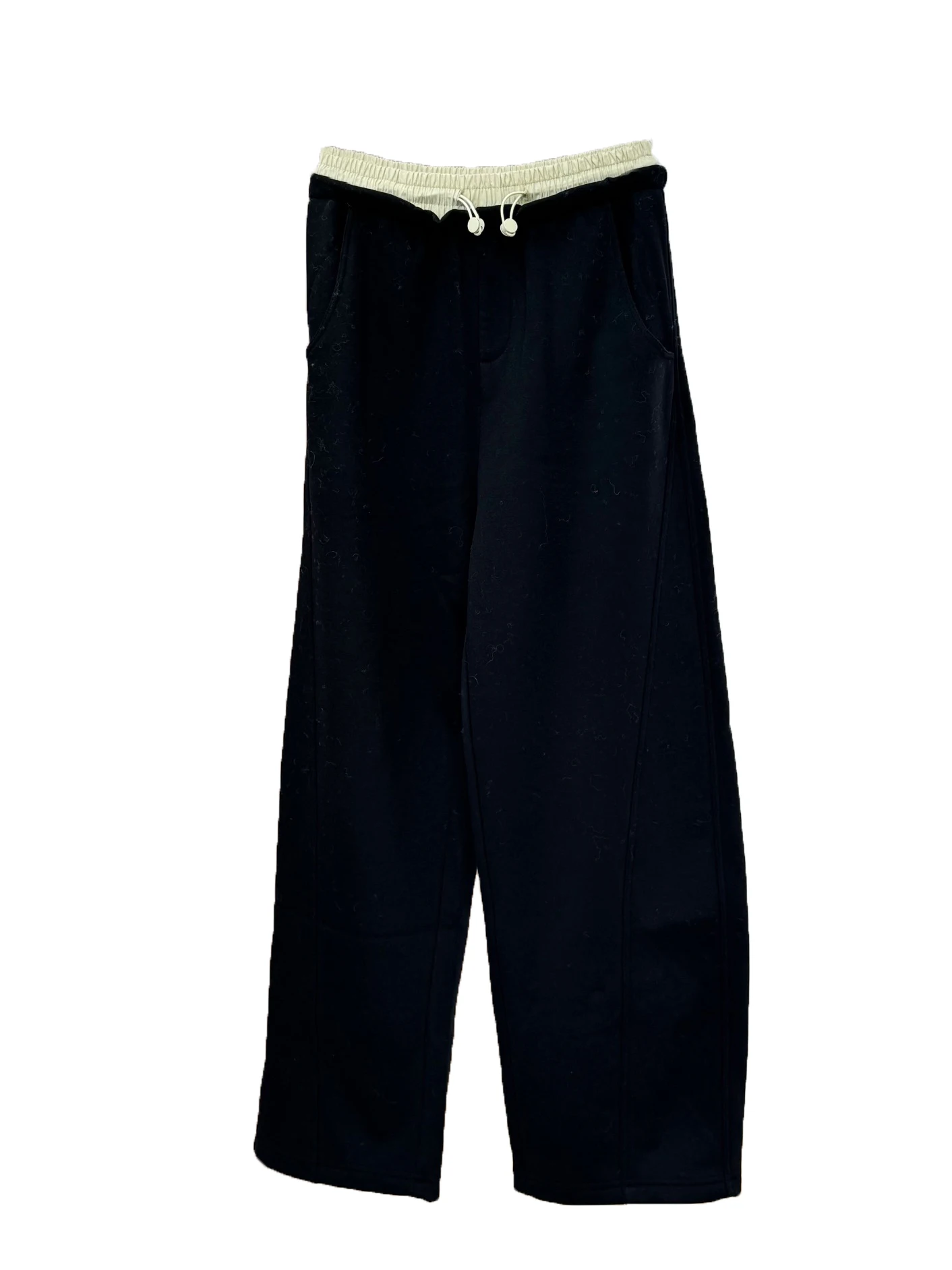 

Color clashing drawstring design pants casual fashion 2024 fall new 1103