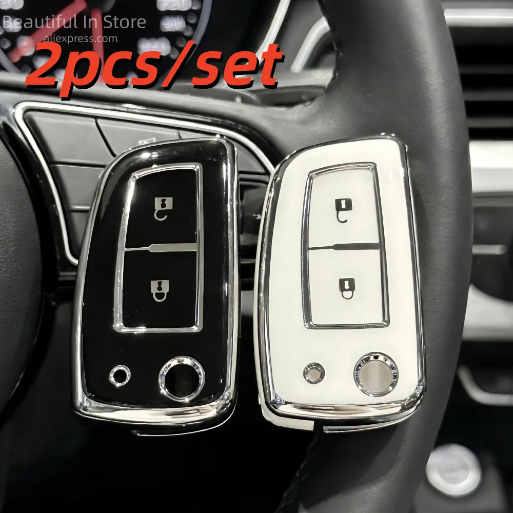 Premium Car Key Case Covers (2-Pack) - Sleek and Durable Protection