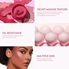 Pudaier Velvet Mousse Blush - Water-Resistant, Brightening,   Long-Lasting, Oil-Resistant, Multi-Use for Lips, Cheeks, Eyes 4
