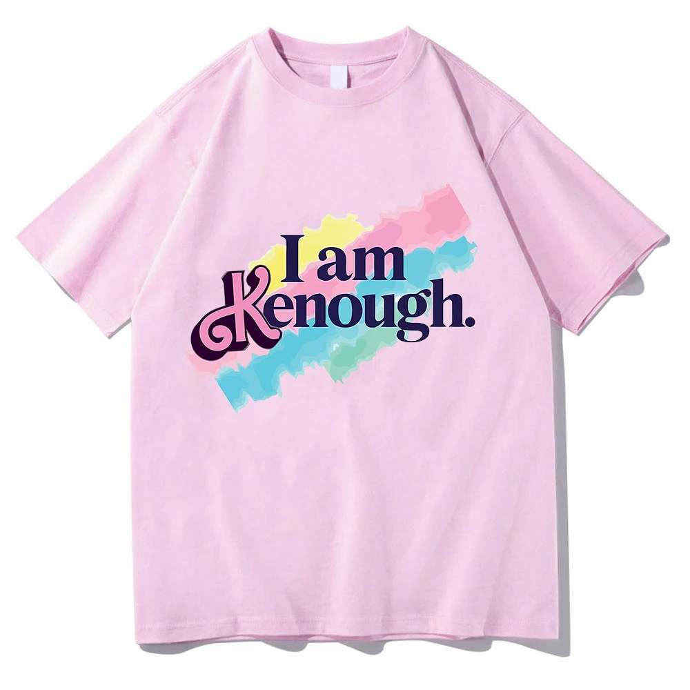 

I Am Kenough Tshirt Lertter Graphic Shirt Movice Tshirts 100%Cotton Clothes Cartoon Tee Women Clothing Y2k Top Men Casual Unisex