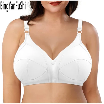Max Women Push Up Bras Top Big Bust 85-120 115 110 C D E F G Cup Seamless Sexy Lace Lingerie Adjustable Comfort Cotton Bras C01 1