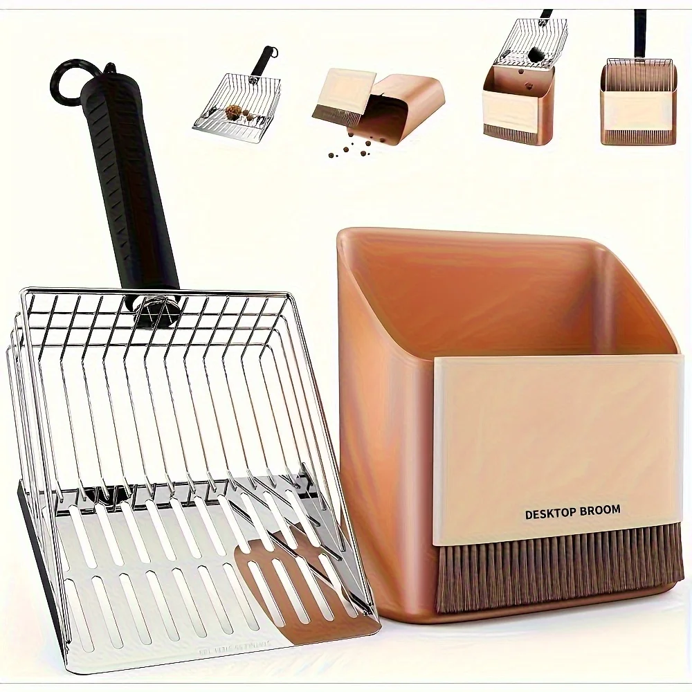 Paletta per lettiera gatto in metallo resistente con setacci_voghion.com