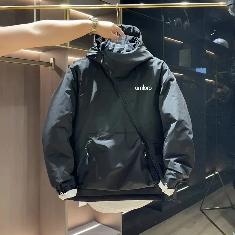 Outdoors Hooded Sports Coat Men's Golf Wear Winter High Quality Golf Jacket Fashion Thickening Casual Coat Men Apparel