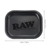 RAW Matte Black Murder'd Cigarette Rolling Tray and Grinders 1/2pcs 2