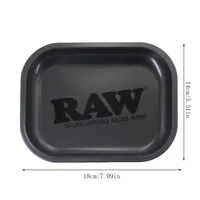 RAW Matte Black Murder'd Cigarette Rolling Tray and Grinders 1/2pcs 2