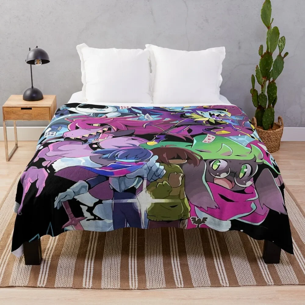 

Deltarune - Adventure Throw Blanket blankets and throws Kid'S Retros Blankets