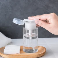 100/150/180/ML Nail Polish Refillable Press Pump Empty Bottles Clear Clean Pressure Remover Bottle Liquid Container Makeup Tool 1