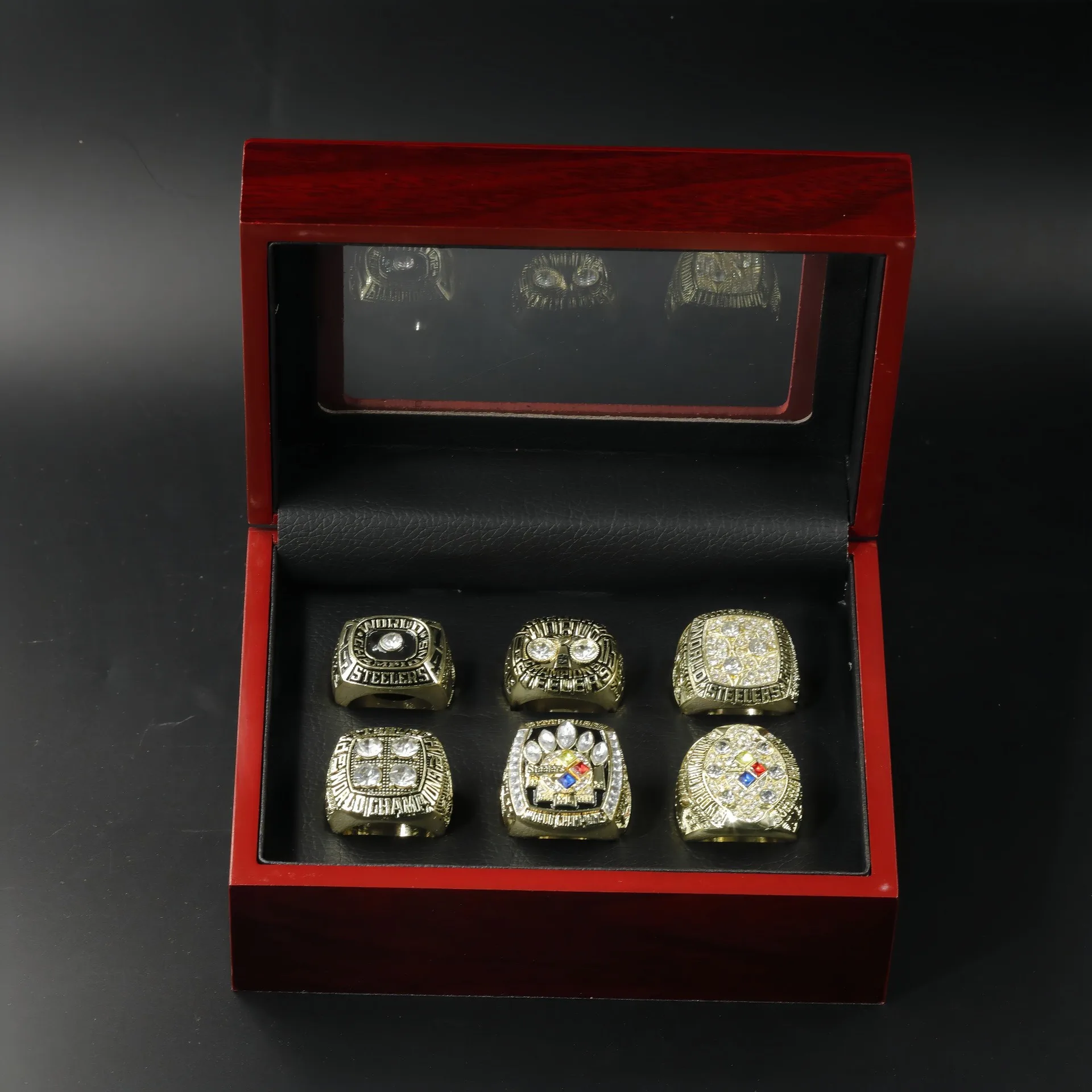6 sets of rugby championship rings popular as fan gifts fashionable jewelry rings finger ring,ring set