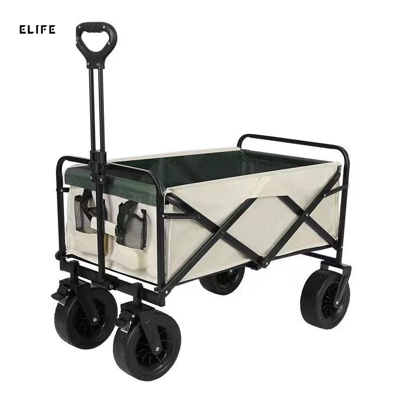 

ELife new camping cart foldable outdoor hand push picnic car