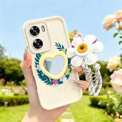 Colorful Garland Phone Case Set with Lanyard and Craft Embellishments - 3 Pieces for OnePlus Nord N20 SE (WHITE)