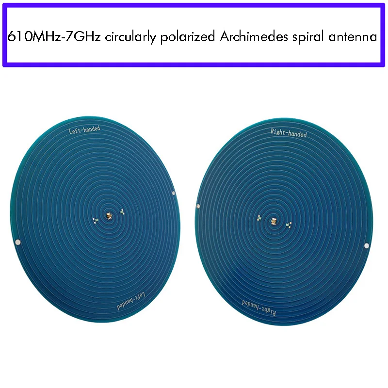 아르키메데스 나선형 UWB 초광대역 안테나 0.6-7GHz 무선 통신용 좌우 원형 편파