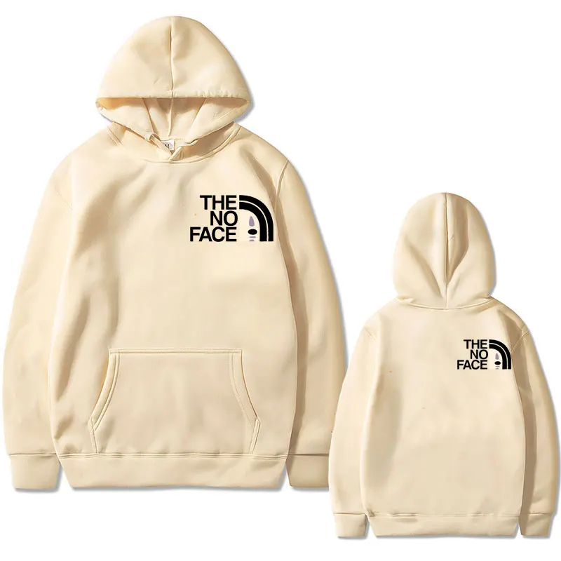 

THE NO FACE Letter Logo Hoodie No Face Man Print Streetwear Men Women Autumn Winter Fashion Keep Warm Casual Pullover Sportswear