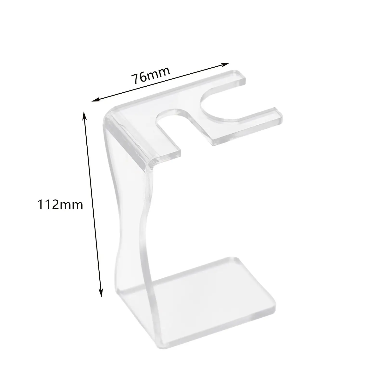 

Men Shaving Display Stand Organizer Multifunctional Durable Accessory Height 11.2cm Transparent for Dad or Granddad Present