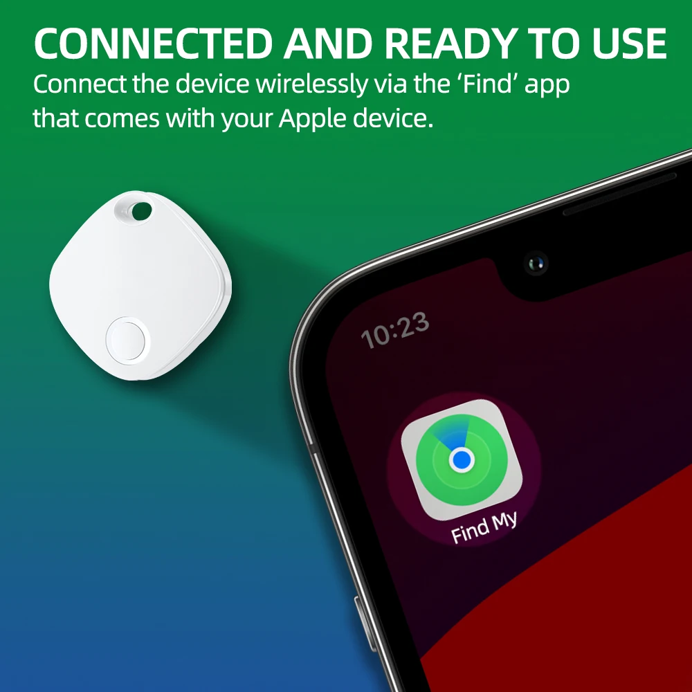 Jimi AT2301 Bluetooth Tag GPS Tracker Anti-lose Security Smart Finder Tracker For Apple Find My Key Earbud Luggage IOS MFi Finer
