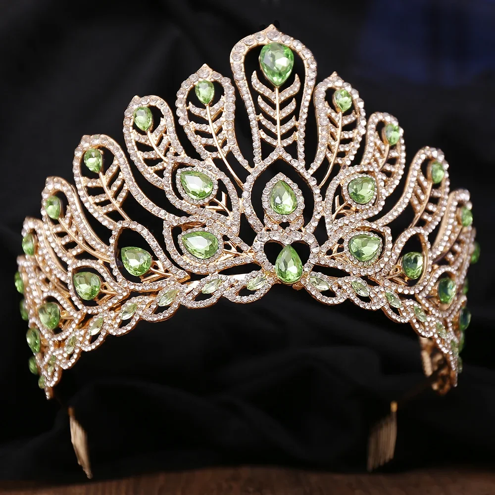 Luxury Bridal Crown Butterfly Crystall Wedding Tiara Golden Alloy Queen Party Jewelry Hair Accessories hair accessory,bridal headwear