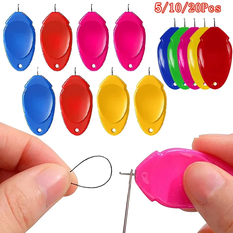 5/10/20Pcs Auto Needle Threader Elderly Guide Needle Threader Simple Device For DIY Machine Sewing Needle Work Cross-Stitch Tool