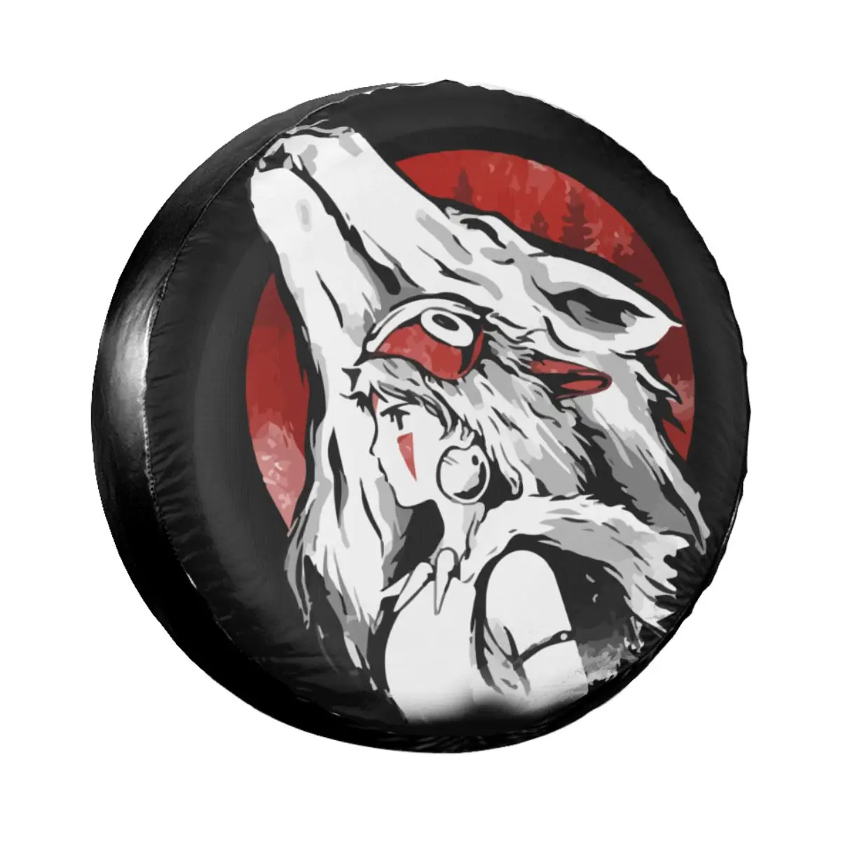 

Чехол для автомобильных колес, запасная крышка для Jeep Mitsubishi Pajero Anime Wolf, 14 "15" 16 "17"