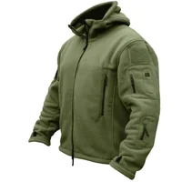 Prowow New men's outdoor warm fleece jacket for foreign trade, cold proof charge jacket, solid color hooded jacket 1