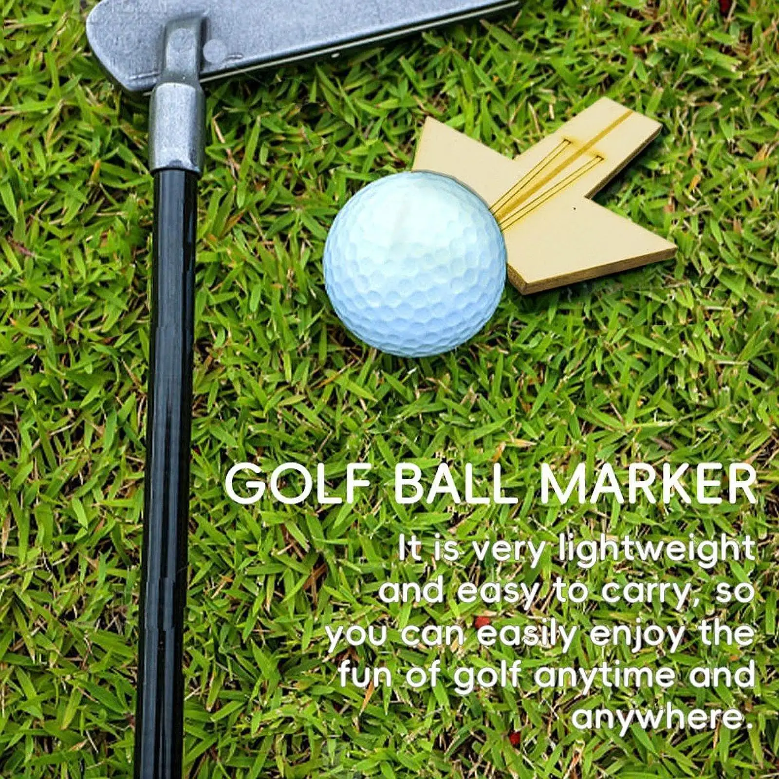 Golf Accessories Lovers Beginner Golf Ball Marker for Husband Dad Boyfriend