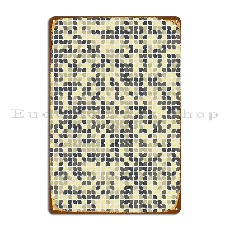 

Geometric Pattern Metal Plaque Poster Mural Cinema Designing Funny Club Party Tin Sign Poster