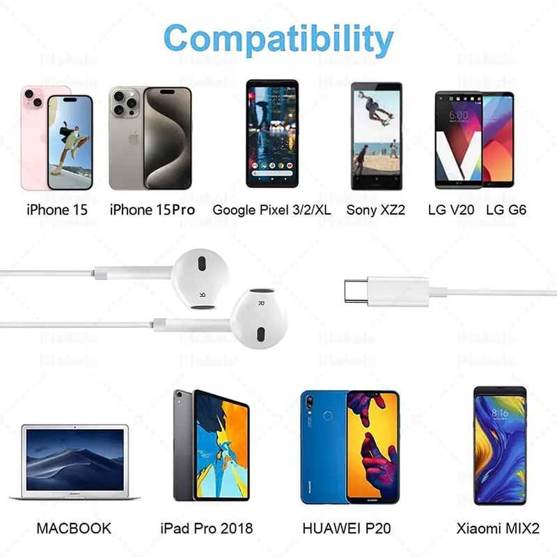 Original Wired Earphones For Apple iPhone 17 16 15 14 13 12 11 Pro Max iPad In-Ear Earbuds For Lightning USB-C 3.5mm Headphones - Image 6
