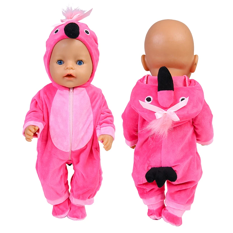 thumbnail image 1 of Conjunto de muñeca para muñecas de 17 pulgadas (43 cm), ropa de unicornio para muñecas Baby Born, 5 piezas, accesorios para muñecas, regalo de cumpleaños para bebé, 1 of 5