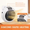 Home Plug In Cordless Space Heater Portable Electric Air Heater 2S Fast Heating Warm Fan Desktop for Winter Household Bathroom 2